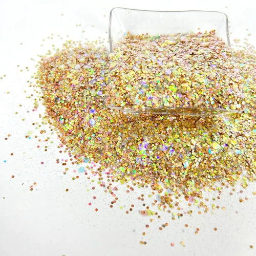 Chunky Holographic Beige