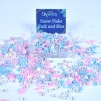 Snow Flake Pink and Blue